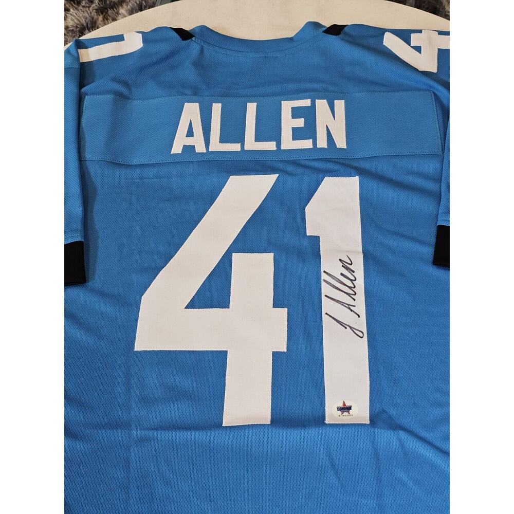 Josh Allen Autographed/Signed Jersey Teal Custom Jersey